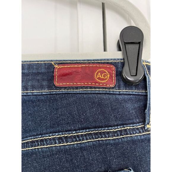 AG Adriano Goldschmied Stilt Cigarette Roll Up Leg Womens Size 31R Dark Denim - Picture 3 of 10